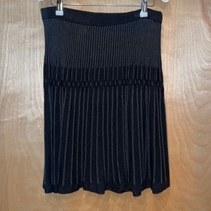 Max Studio knit black grey skirt S